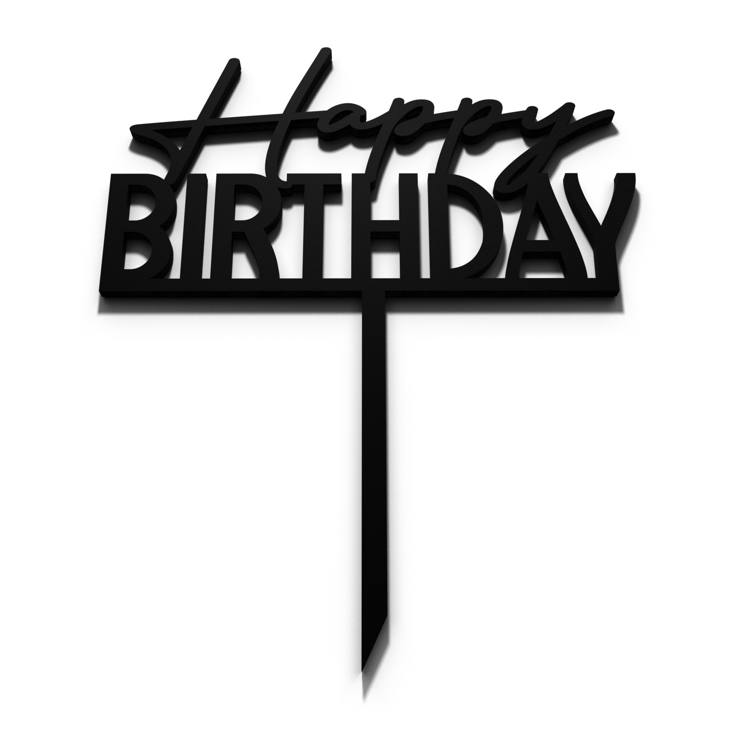 Топпер для торта happy birthday