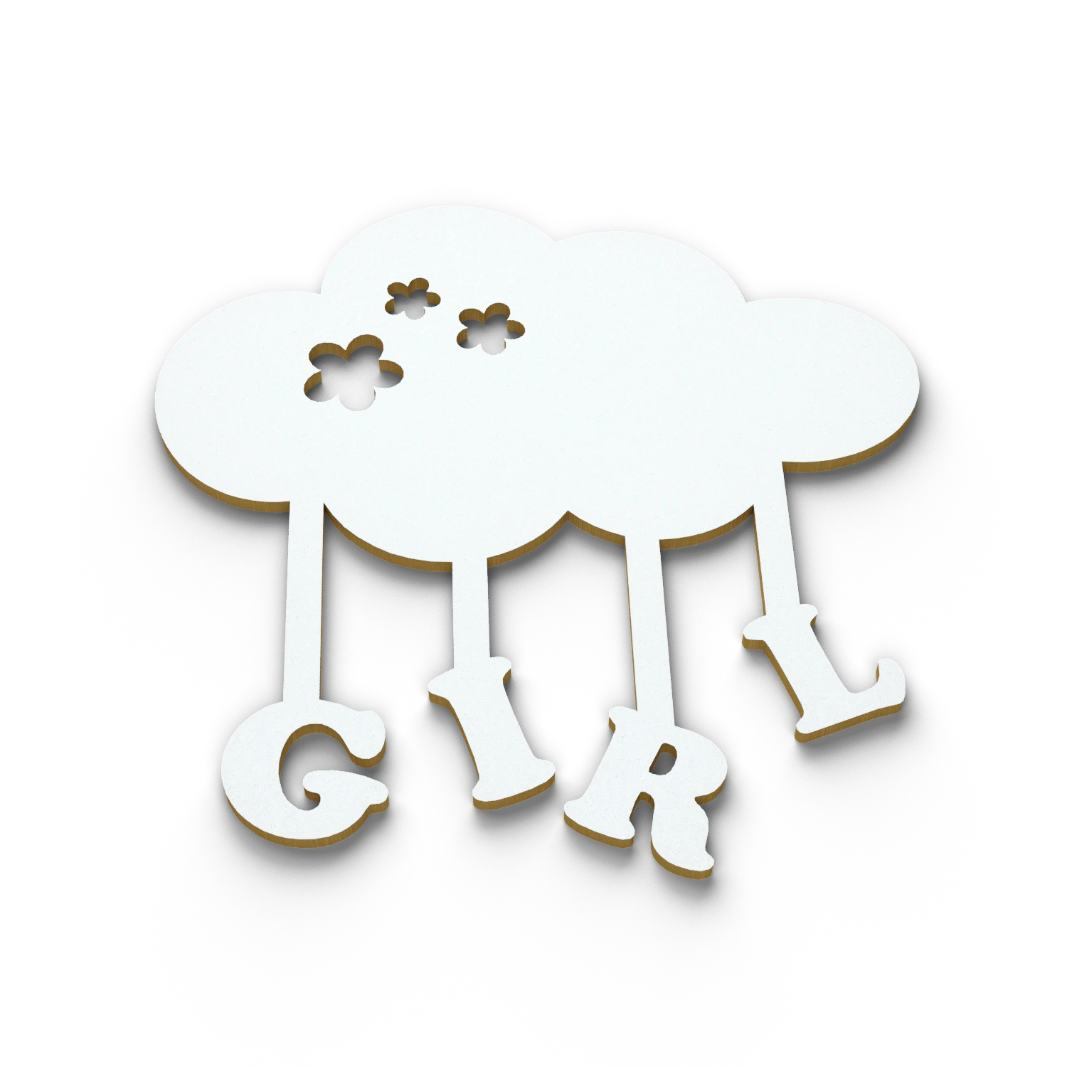 Заготовка для тиснения Облачко Girl