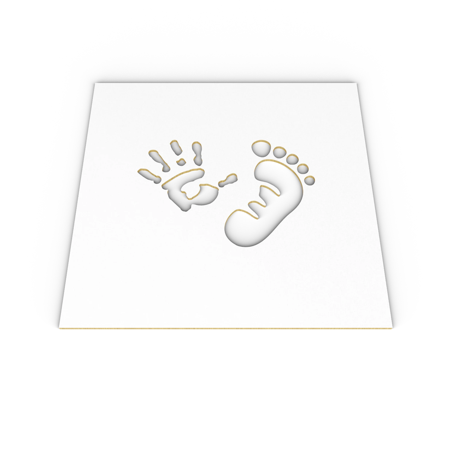 Заготовка для тиснения пяточка ладошка