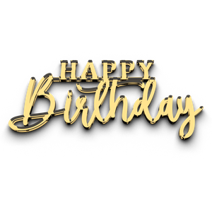Топпер на торт happy birthday